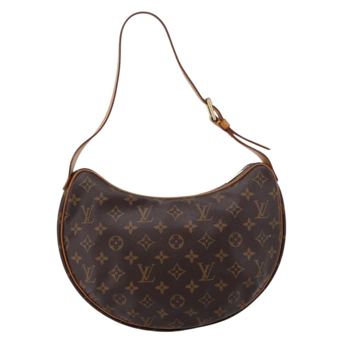 Louis Vuitton Croissant Monogram Canvas Brown Canvas Handbag (Pre-Owned)