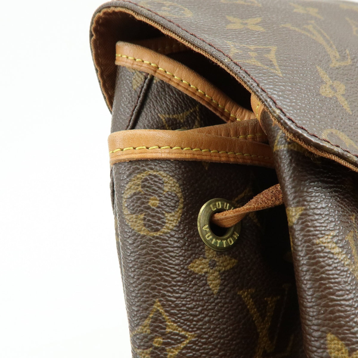 Louis Vuitton Vintage Montsouris Monogram Canvas Brown Canvas Backpack Bag (Pre-Owned)