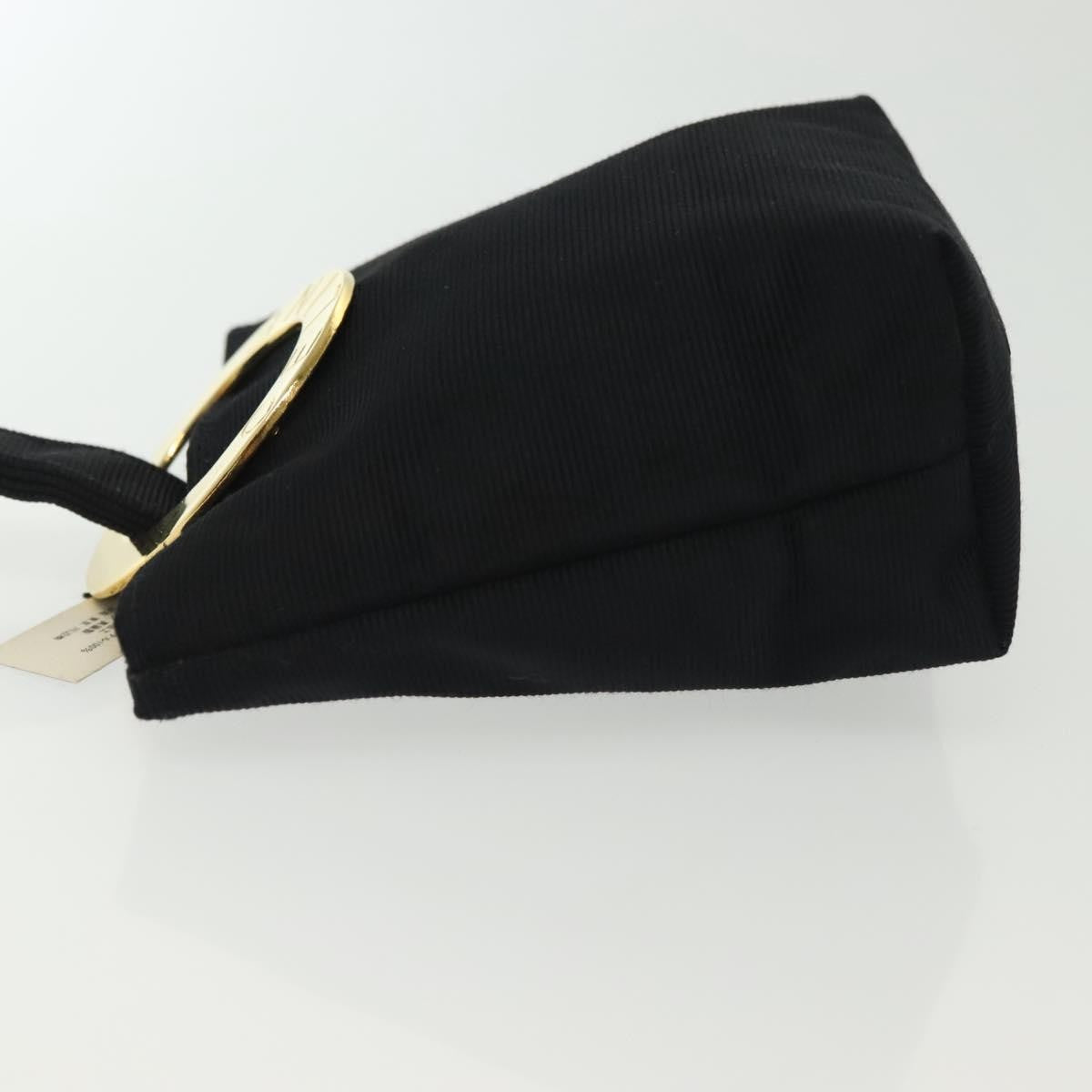 Celine Circle Logo Pouch Nylon Black Nylon Clutche & Pouche Bag (Pre-Owned)