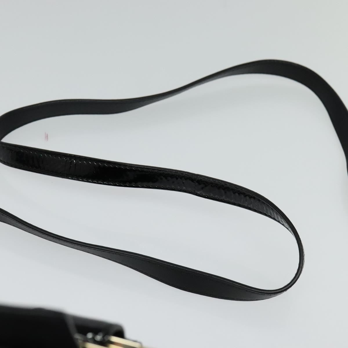 Bvlgari Chandra Flap Enamel Black Patent_Leather Shoulder Bag Bag (Pre-Owned)