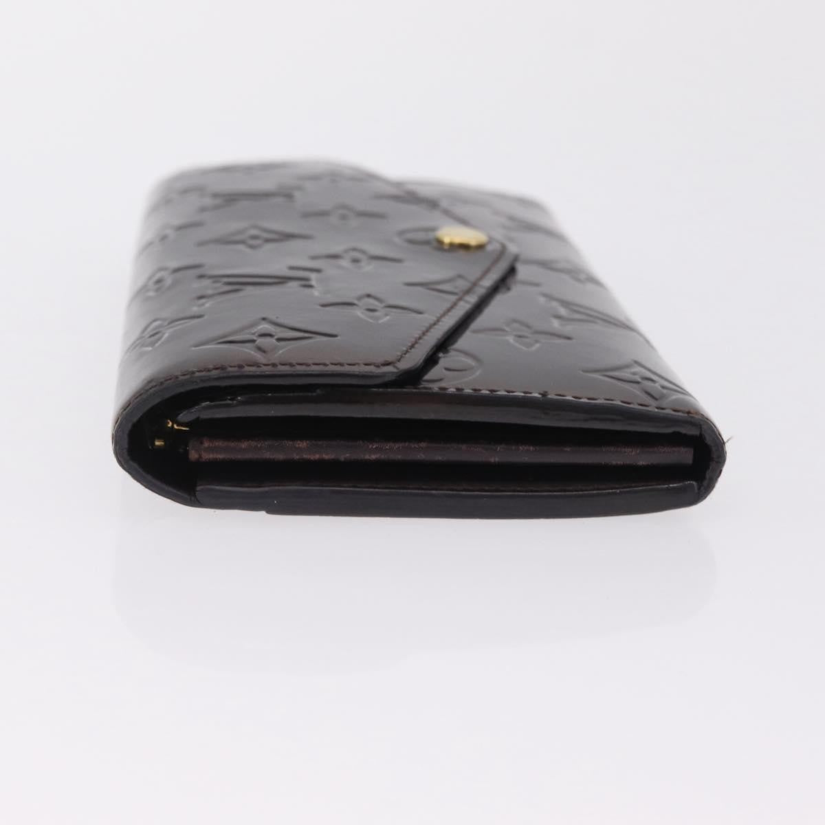 Louis Vuitton Sarah Wallet Nm Monogram Vernis Burgundy Patent_Leather Wallets Accessory (Pre-Owned)