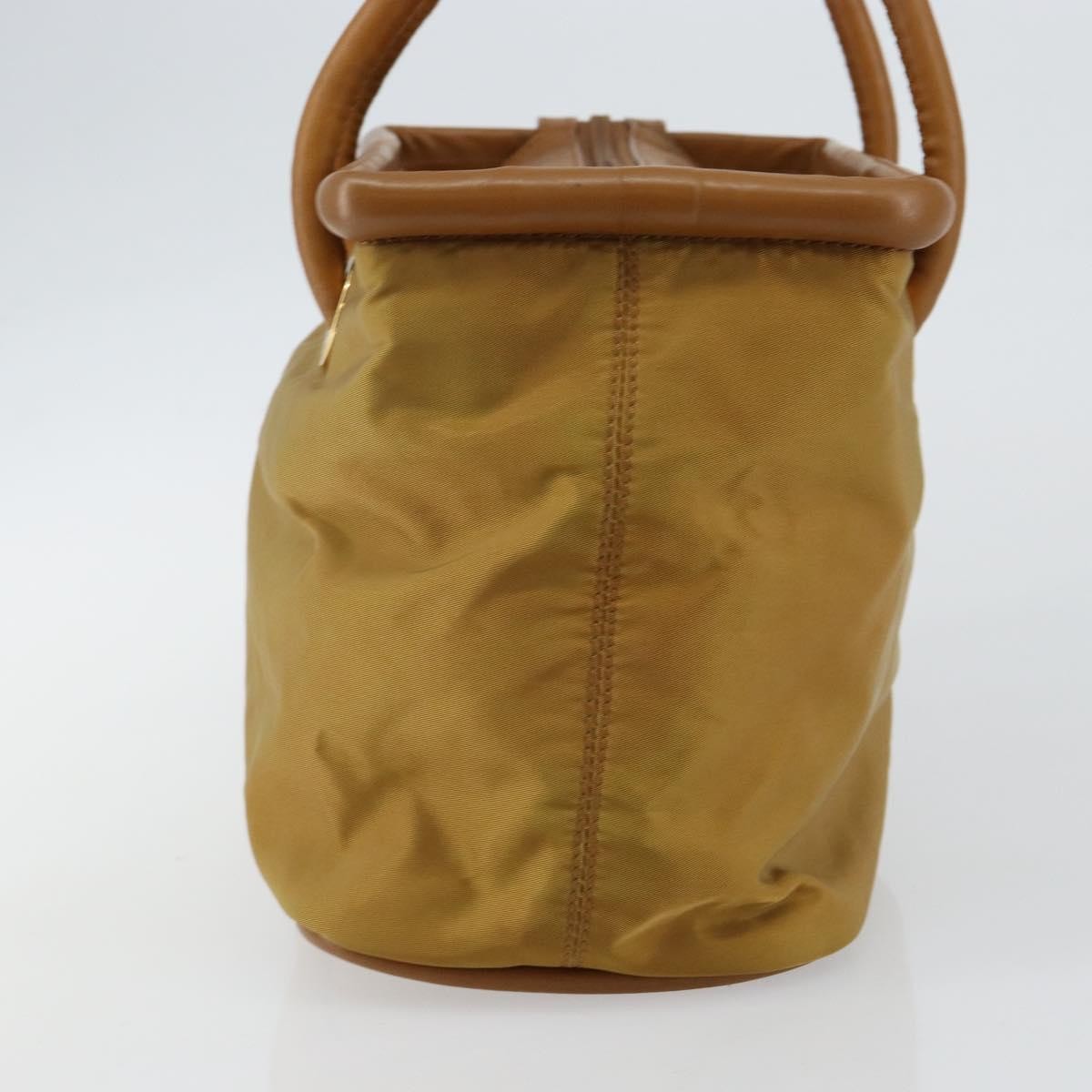 Celine Tote Nylon Brown Nylon Tote Bag Bag (Pre-Owned)