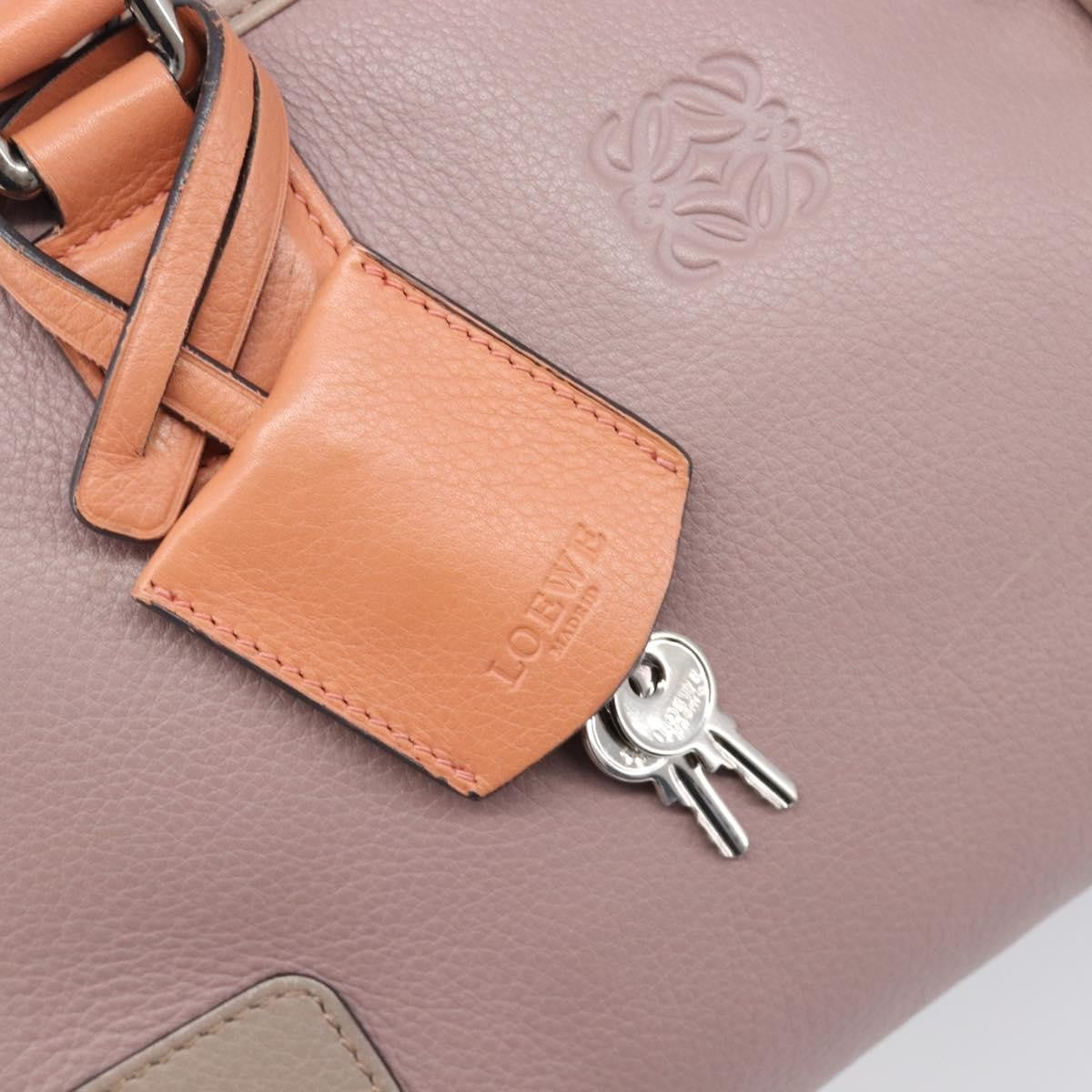 Loewe Amazona Leather Pink Leather Handbag (Pre-Owned)