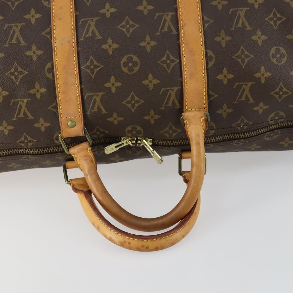 Louis Vuitton Keepall Monogram Canvas Brown Canvas Travel Bag Bag (Pre-Owned)