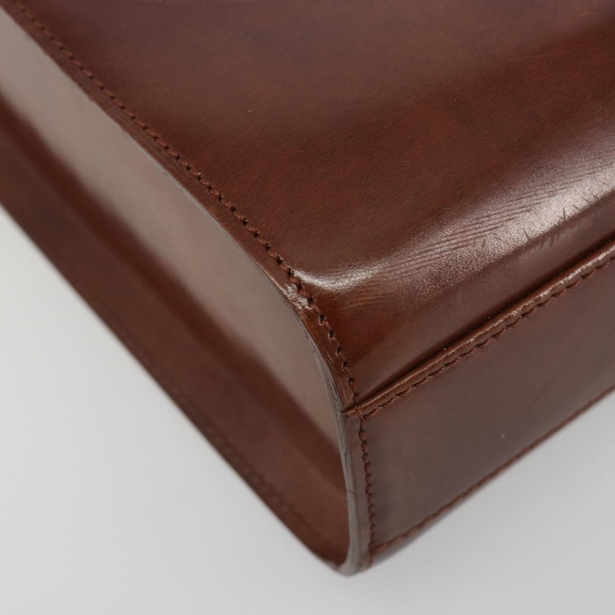 Cartier Panthère Leather Brown Patent_Leather Handbag (Pre-Owned)