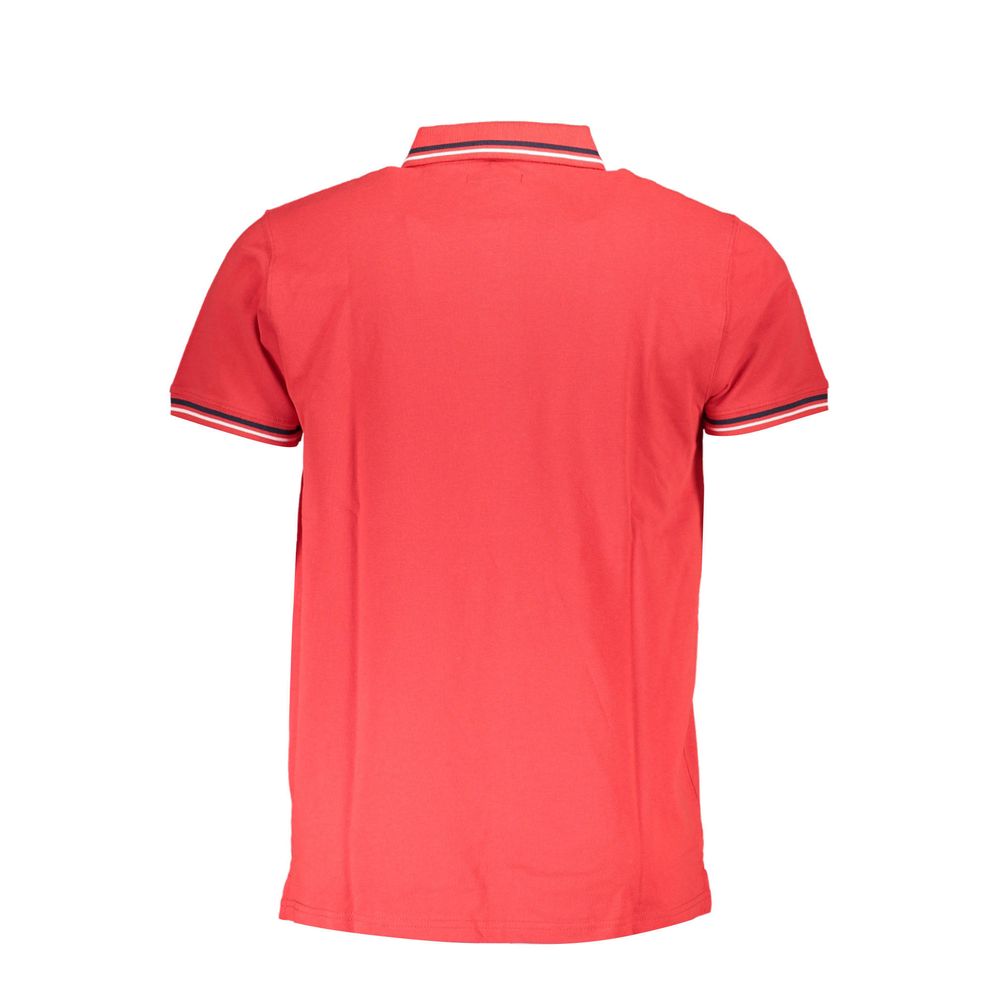 Cavalli Class Red Cotton Men Polo Men's Shirt