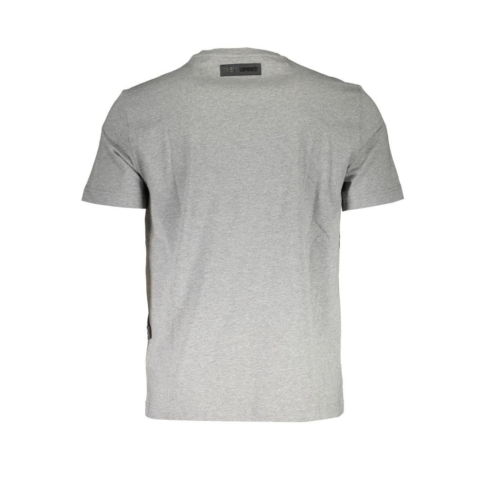 Plein Sport Grigio Cotton Men Men's T-Shirt