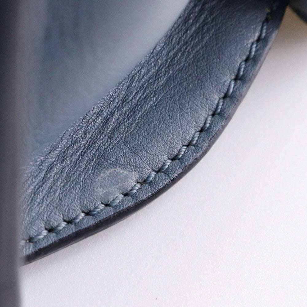 Loewe Barcelona Leather Blue Leather Shoulder Bag Bag (Pre-Owned)