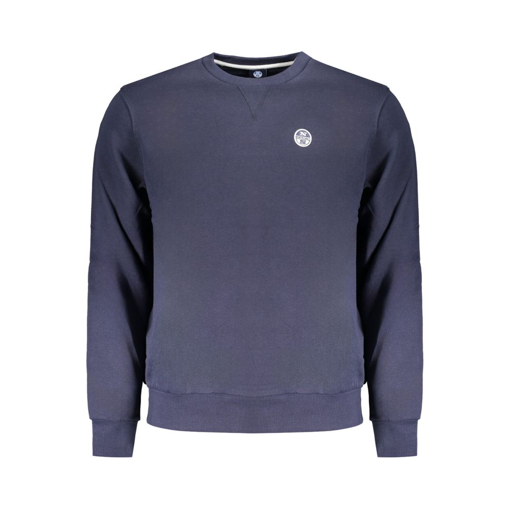 North Sails Blue Cotton Men Men's Sweater