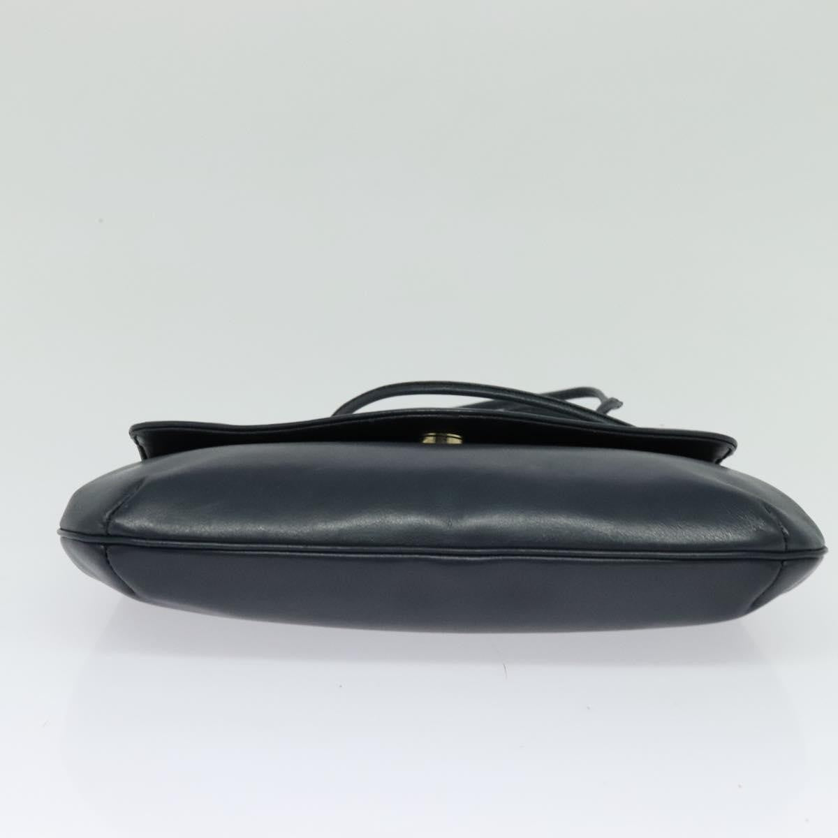 Givenchy Vintage 4G Leather Navy Leather Shoulder Bag Bag (Pre-Owned)