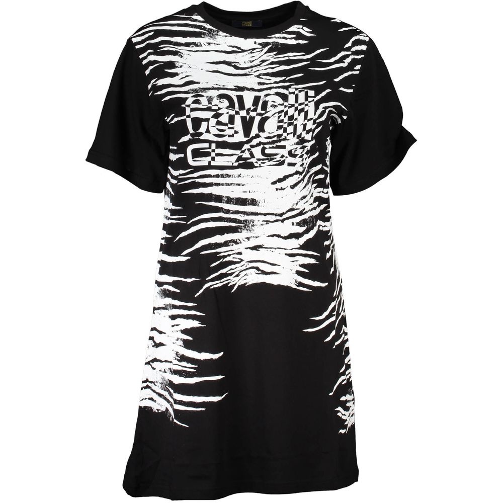 Cavalli Class Black Cotton Women Women's Dress