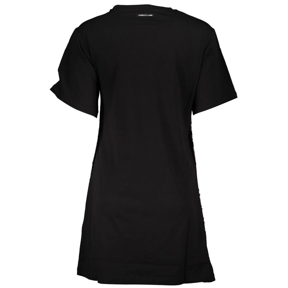 Cavalli Class Black Cotton Women Women's Dress