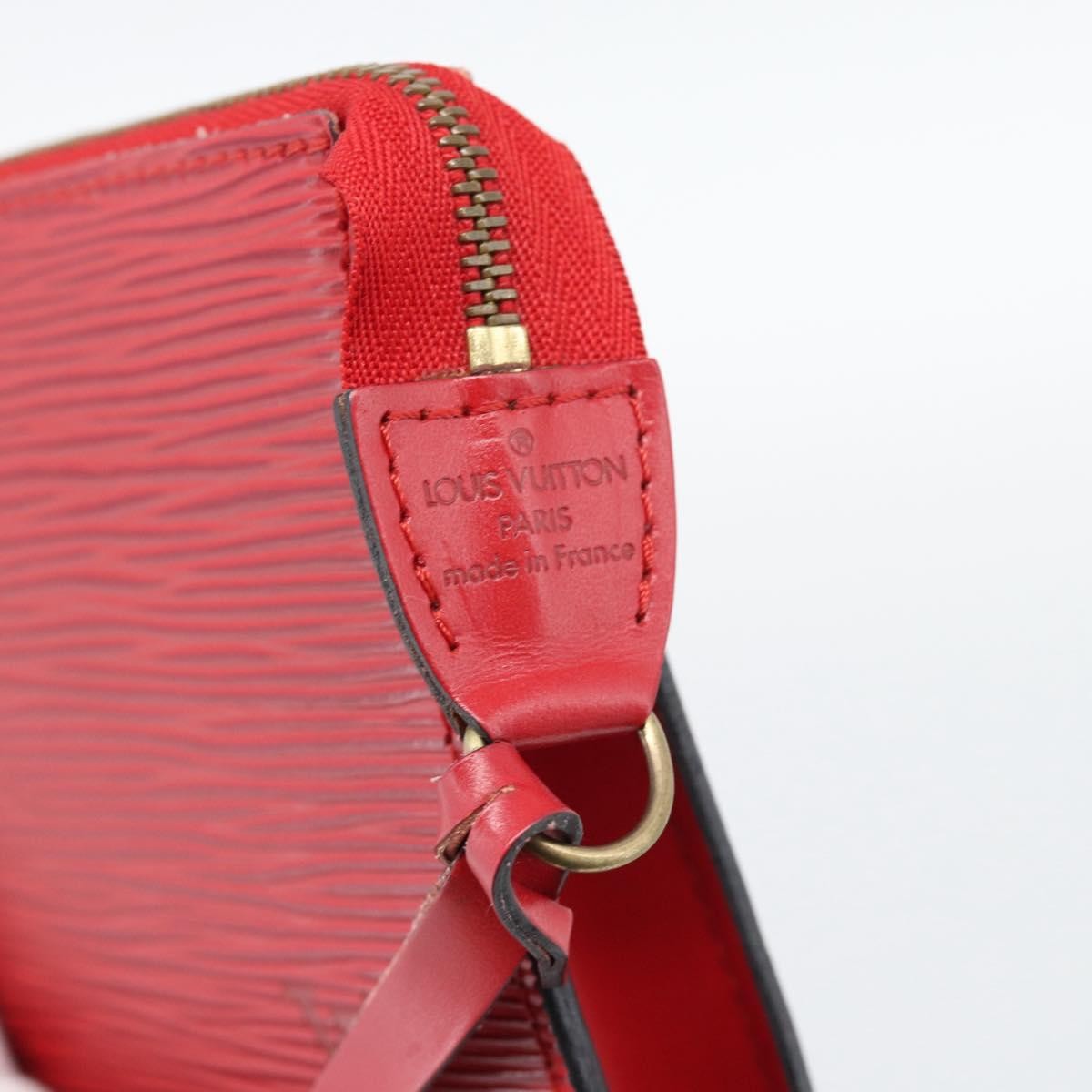 Louis Vuitton Pochette Accessoires Epi Red Leather Clutche & Pouche Bag (Pre-Owned)
