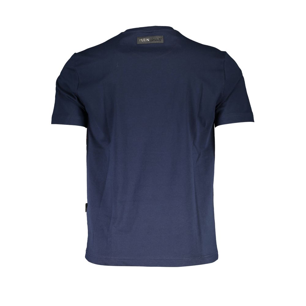 Plein Sport Blue Cotton Men Men's T-Shirt