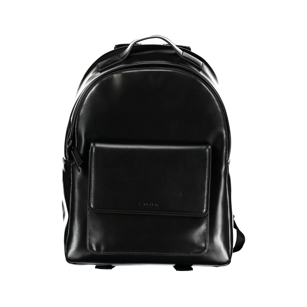 Calvin Klein Elegant Black Urban Backpack with Laptop Men's Compartment