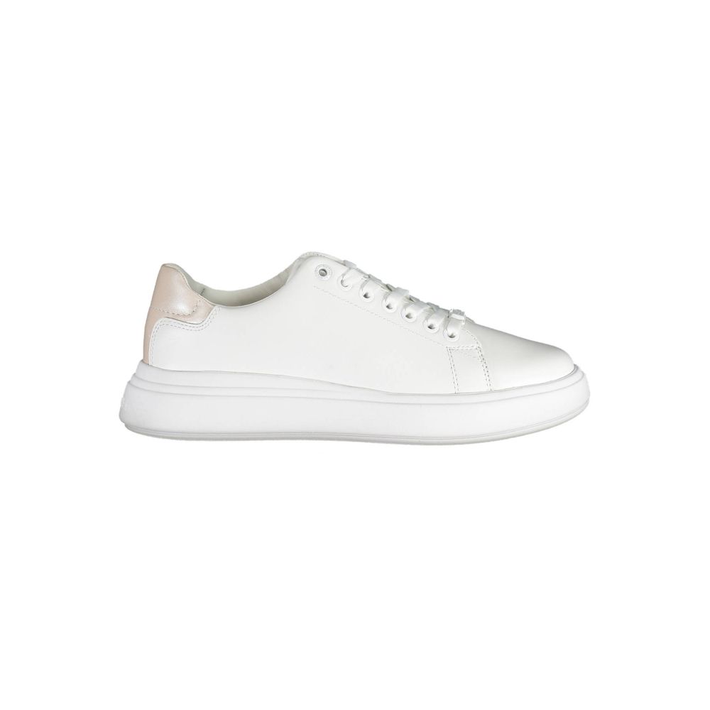 Calvin Klein Bianco Pelle Donna Women's Sneaker