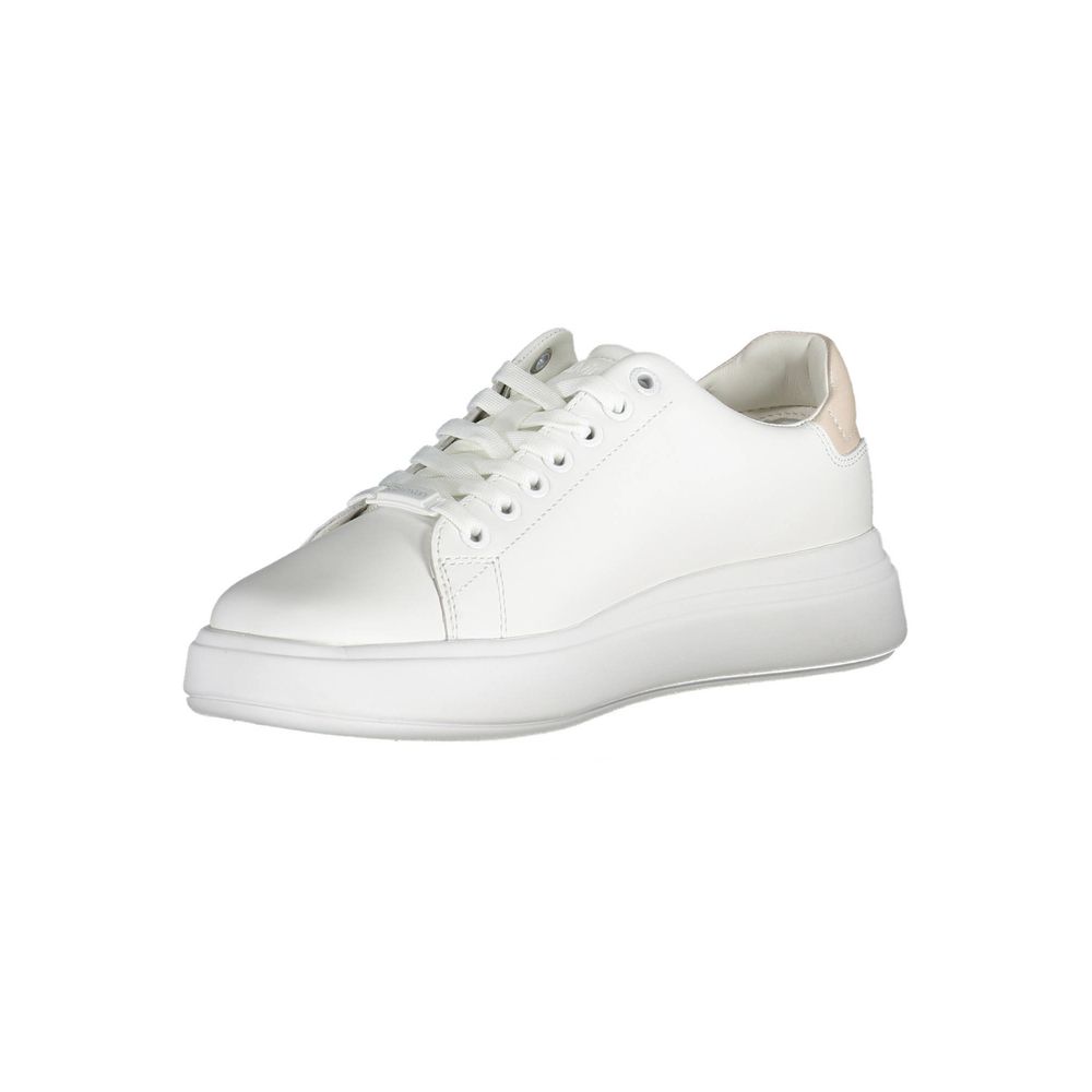Calvin Klein Bianco Pelle Donna Women's Sneaker