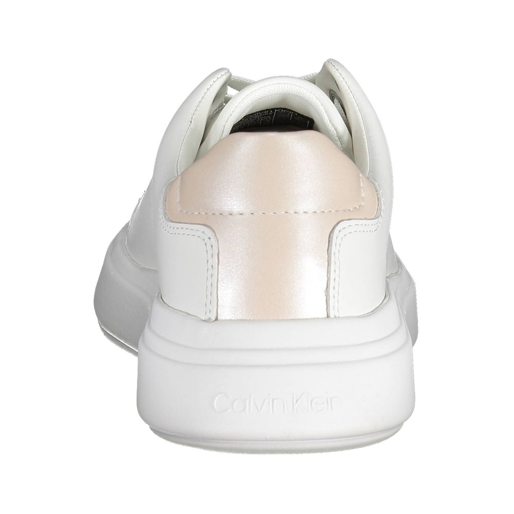 Calvin Klein Bianco Pelle Donna Women's Sneaker