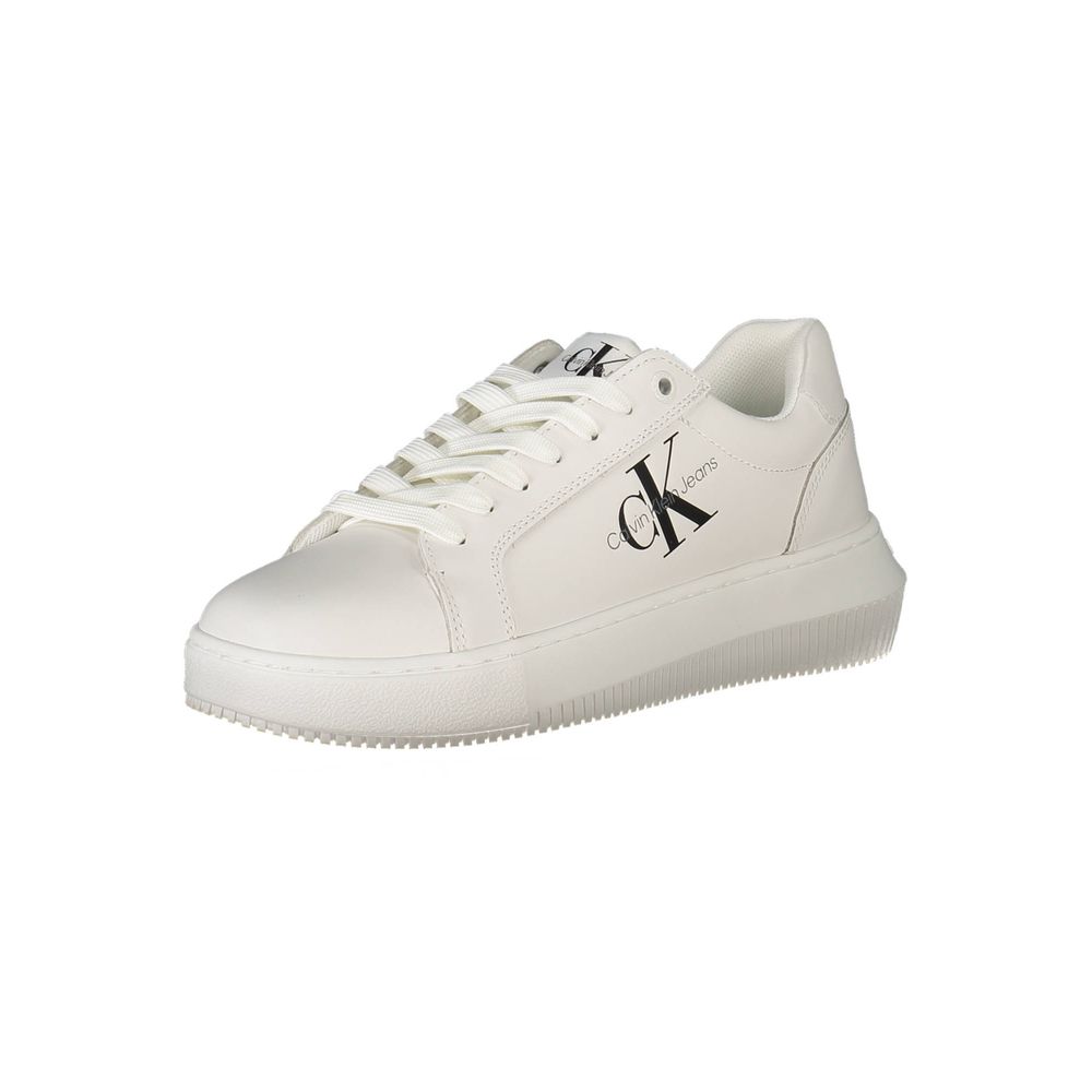 Calvin Klein White Polyester Women Women's Sneaker