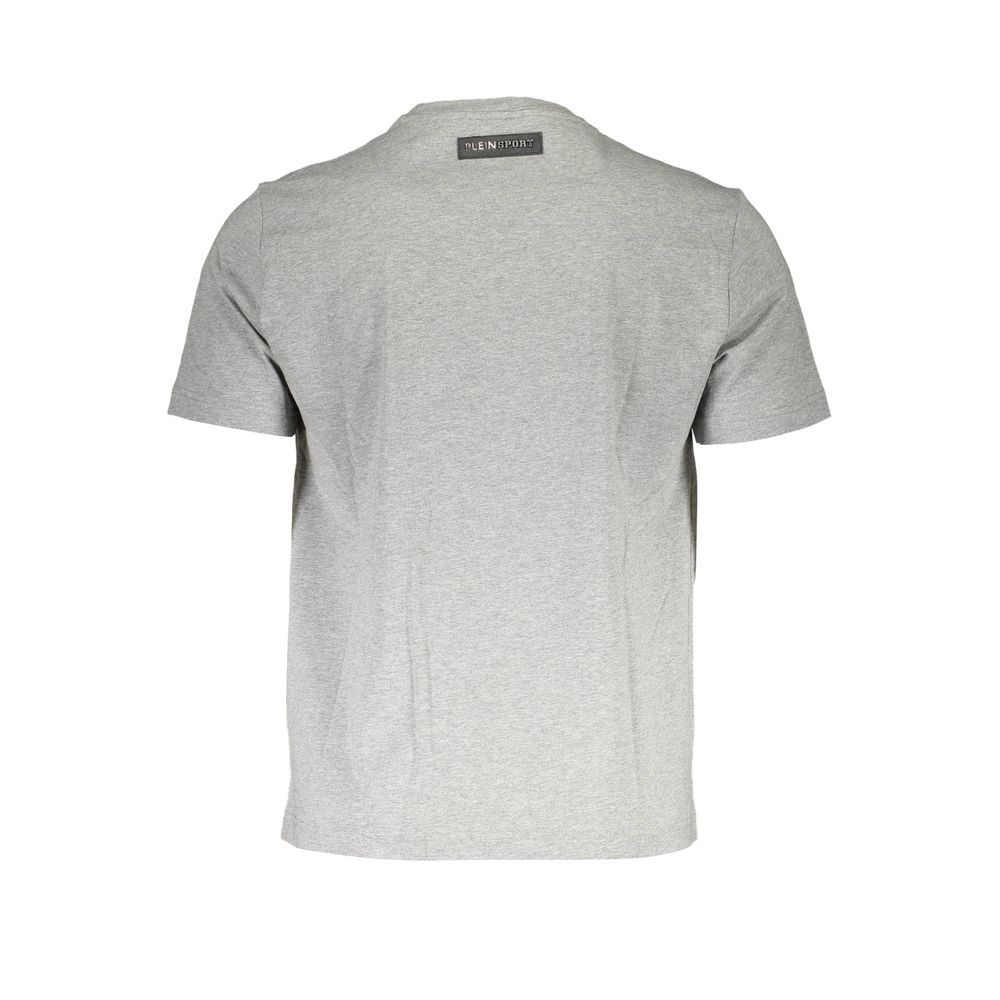Plein Sport Grigio Cotton Men Men's T-Shirt