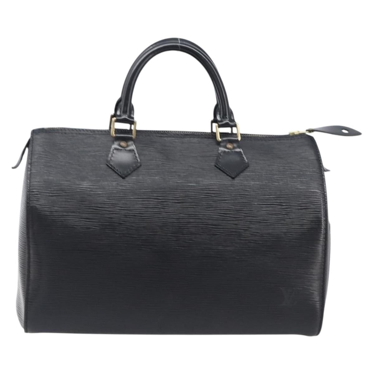 Louis Vuitton Speedy Epi Leather Black Leather Handbag (Pre-Owned)