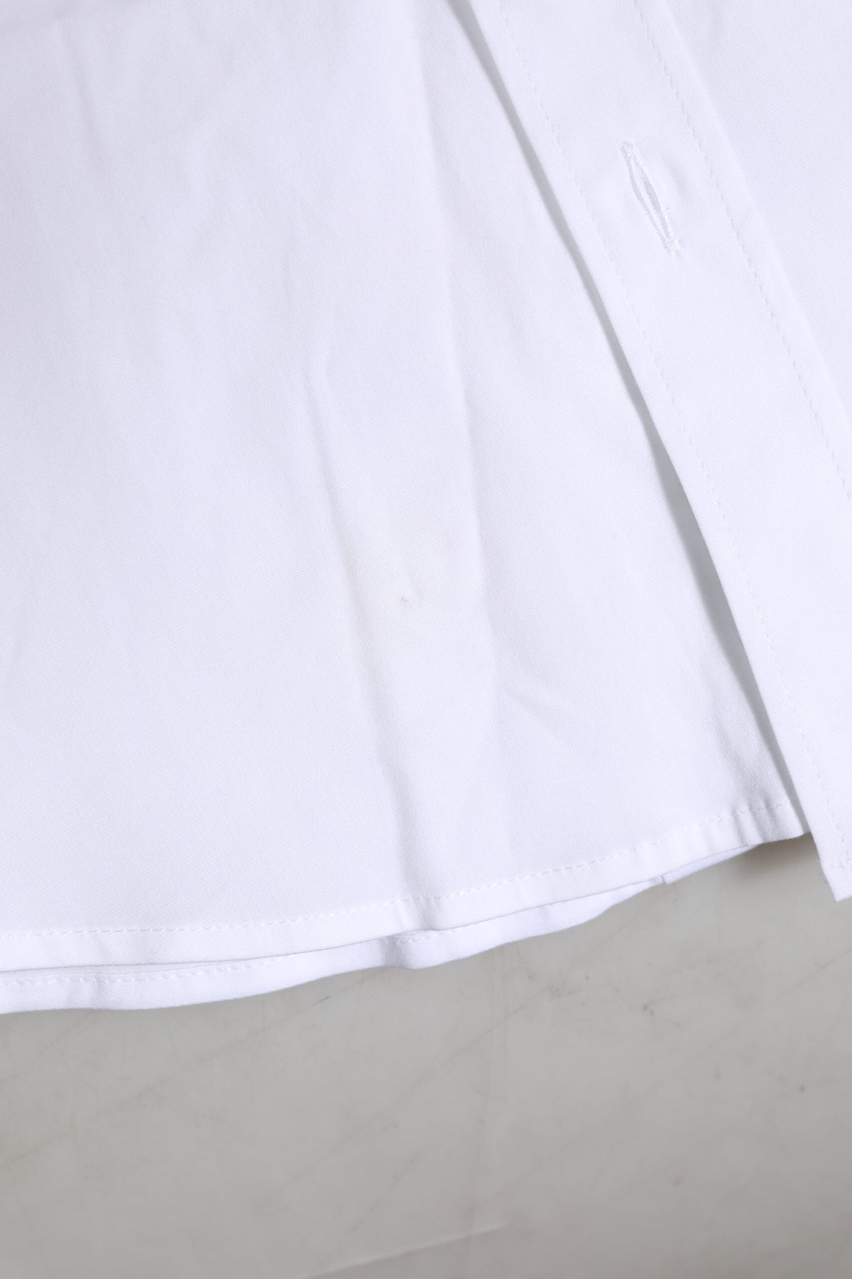 Dolce & Gabbana White Cotton GOLD Long Sleeves Dress Men's Shirt (Pre-Owned)