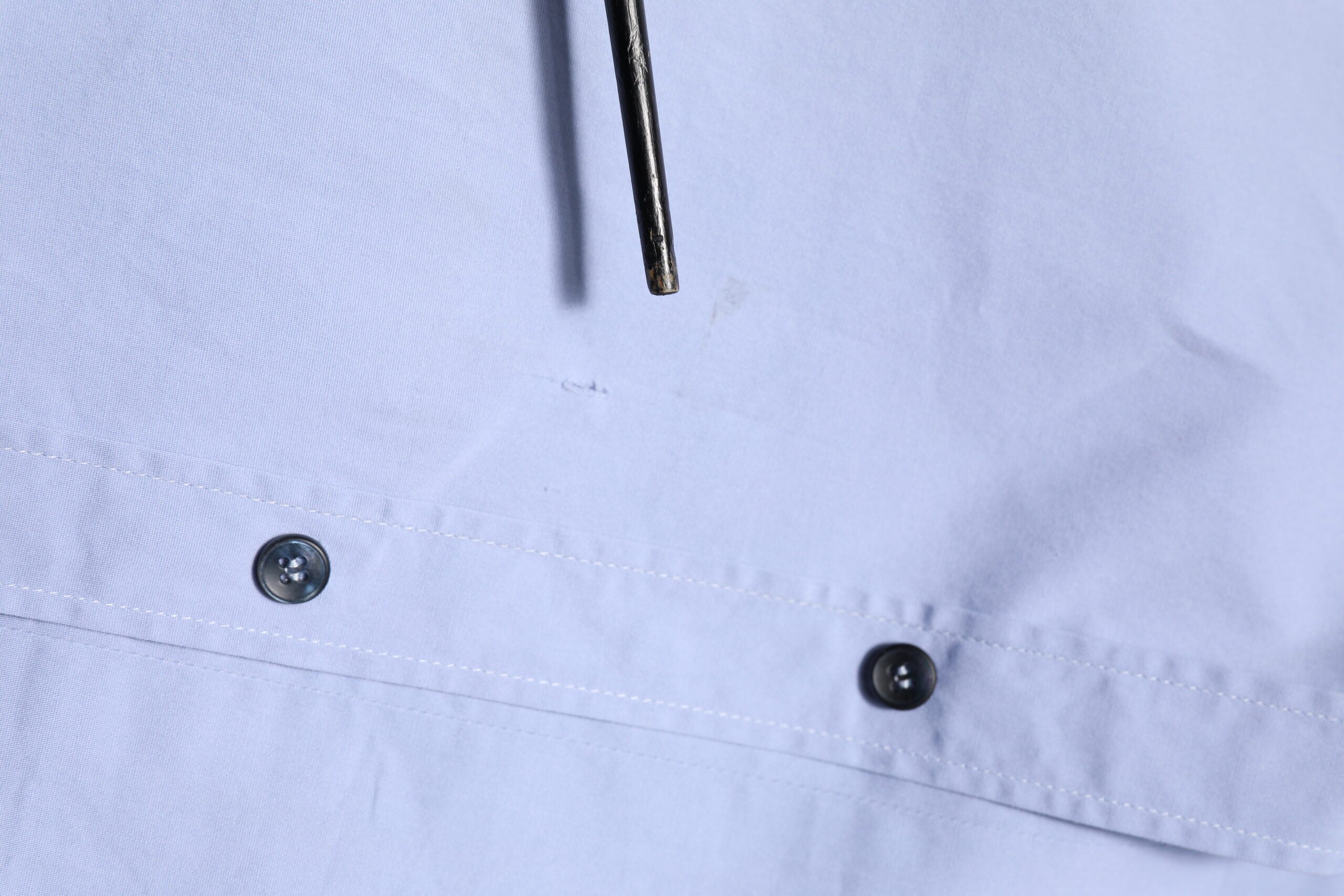 Dolce & Gabbana Blue Cotton GOLD Long Sleeves Dress Men's Shirt (Pre-Owned)