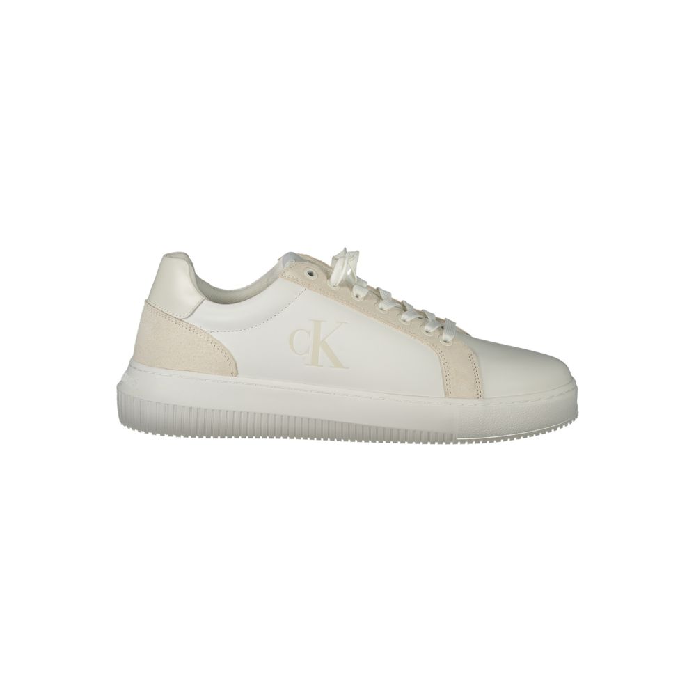 Calvin Klein White Polyurethane Men Men's Sneaker