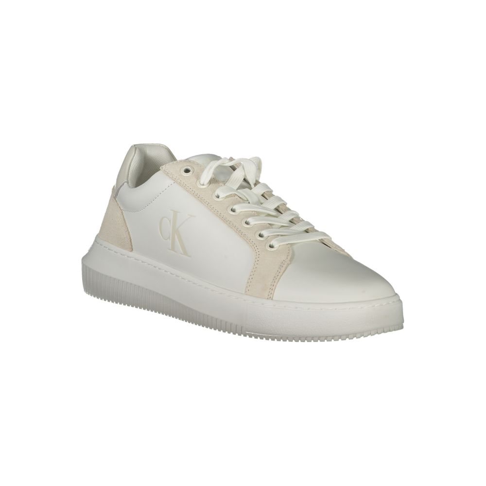 Calvin Klein White Polyurethane Men Men's Sneaker