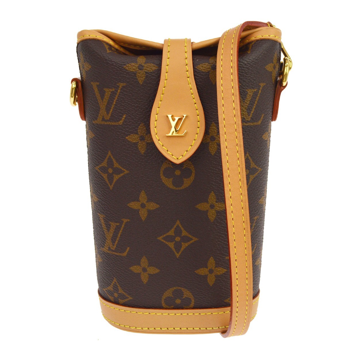 Louis Vuitton Fold Me Monogram Canvas Brown Canvas Clutche & Pouche Bag (Pre-Owned)