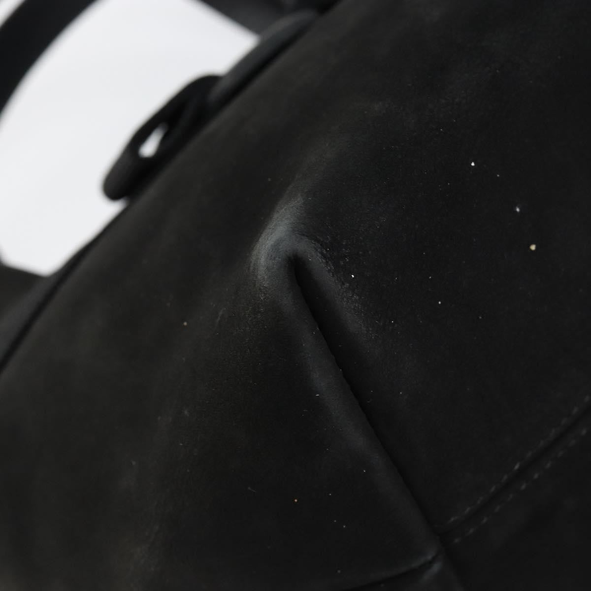 Salvatore Ferragamo Vala Suede Black Suede Handbag (Pre-Owned)