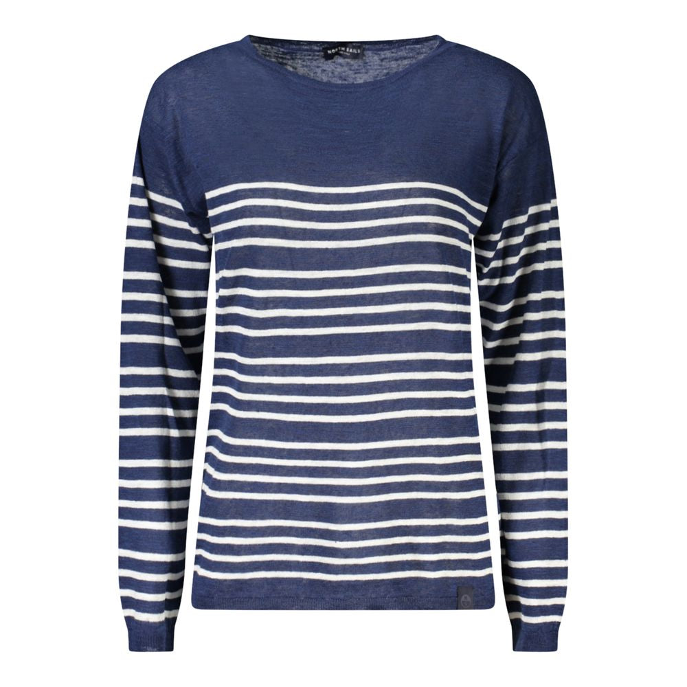 North Sails Blue Linen Women's Women's Sweater