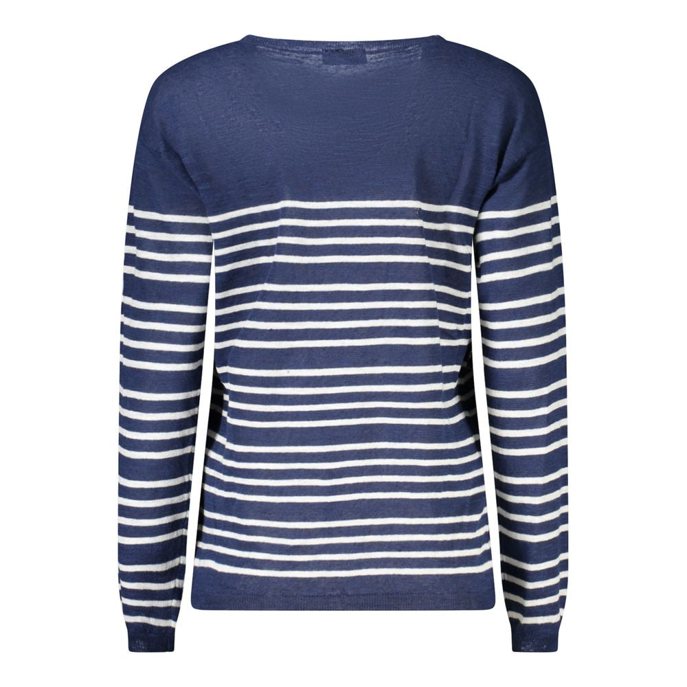 North Sails Blue Linen Women's Women's Sweater