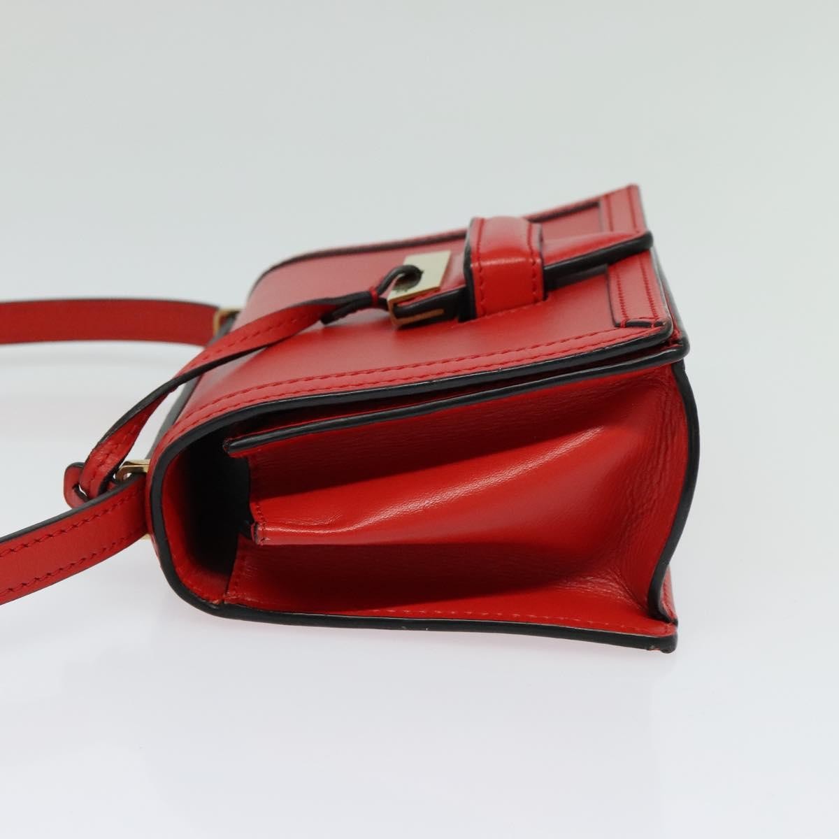 Loewe Barcelona Leather Red Leather Shoulder Bag Bag (Pre-Owned)