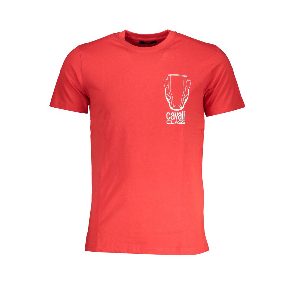 Cavalli Class Red Cotton Men's Men's T-Shirt