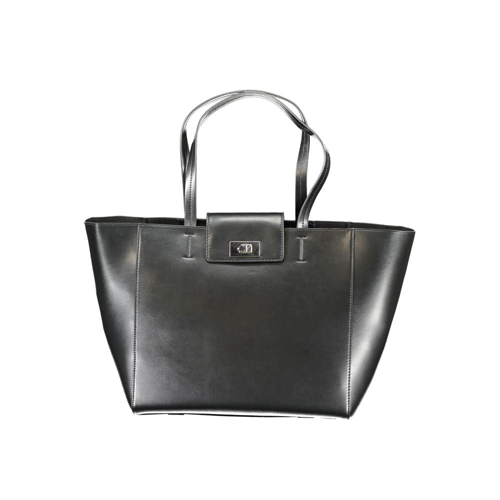 Calvin Klein Black Recycled Polyester Women Women's Handbag
