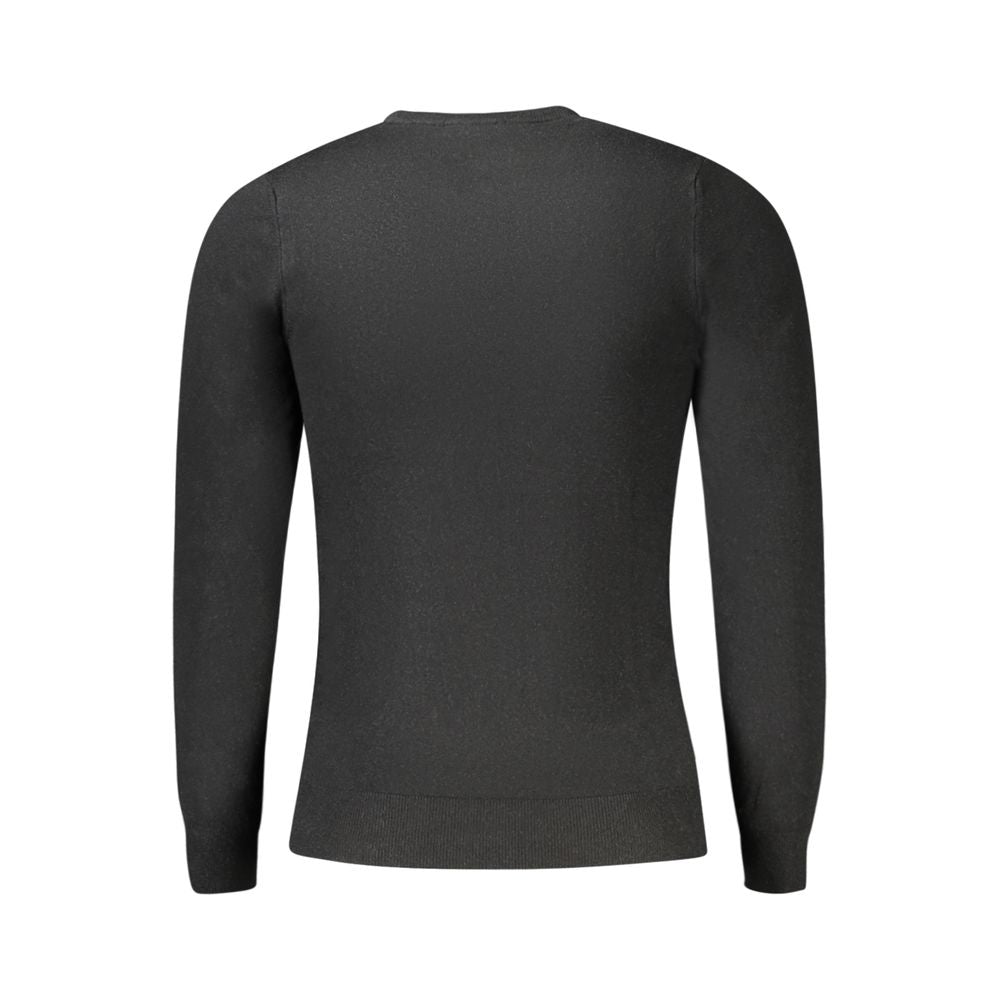 Cavalli Class Black Viscose Men Men's Sweater