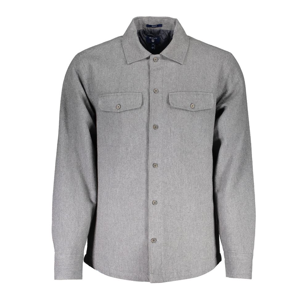 Gant Grigio Cotton Men Men's Shirt