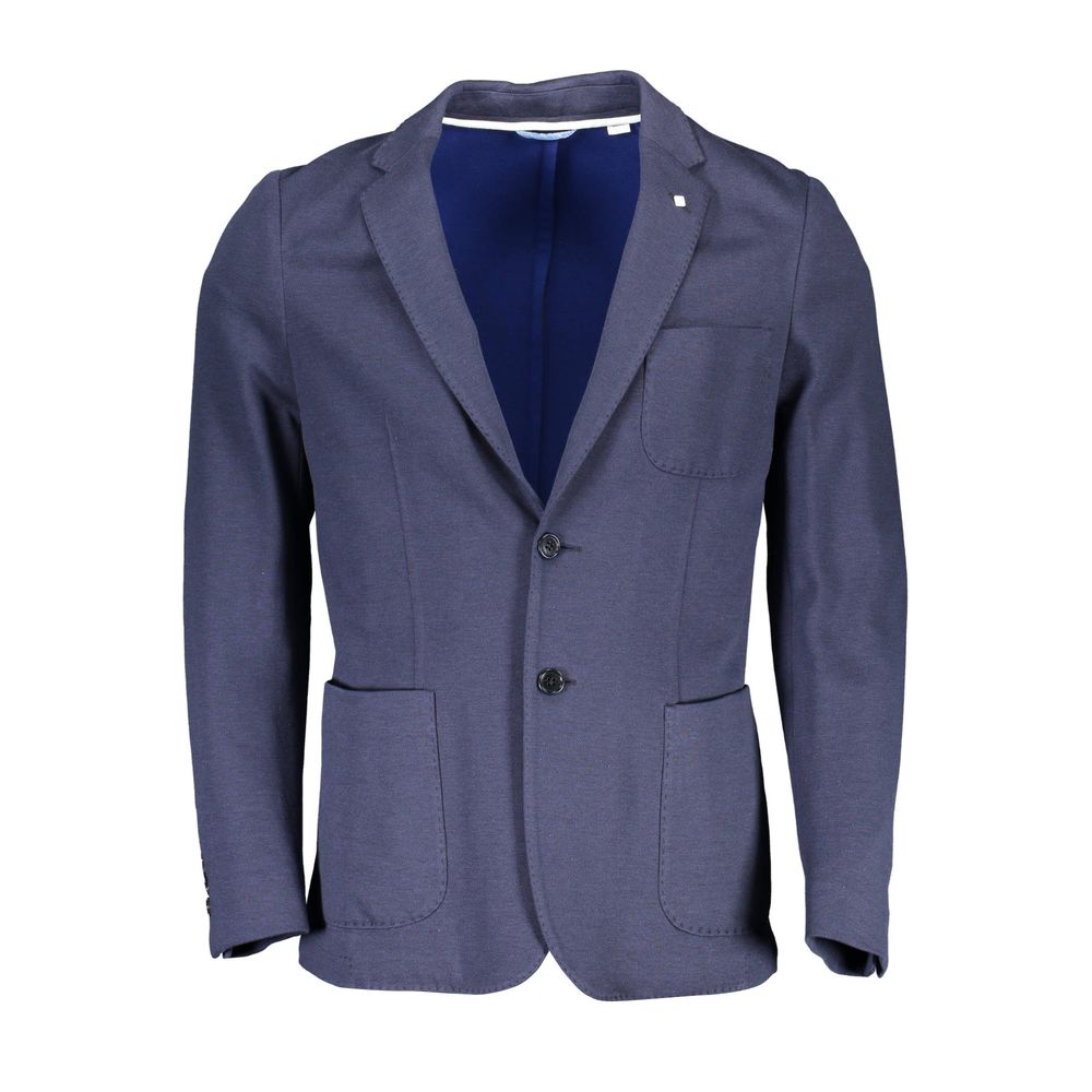 Gant Blue Cotton Men's Men's Jacket