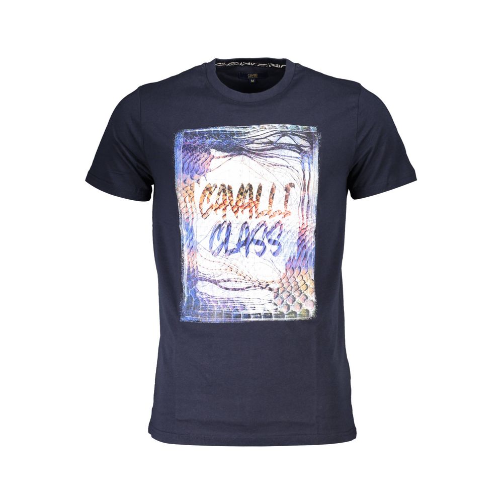 Cavalli Class Blue Cotton Men's Men's T-Shirt