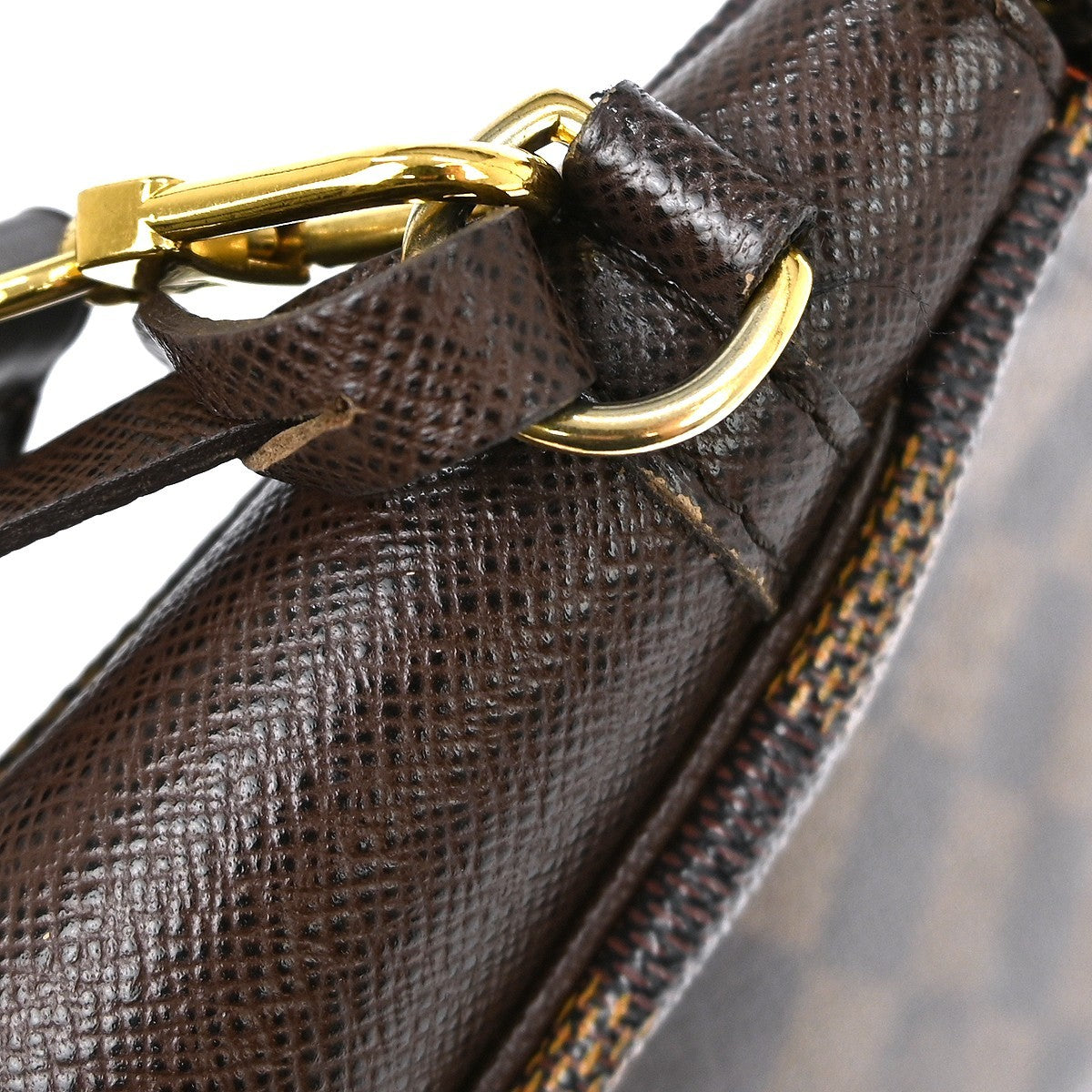 Louis Vuitton Trousse Make Up Damier Canvas Brown Canvas Clutche & Pouche Bag (Pre-Owned)