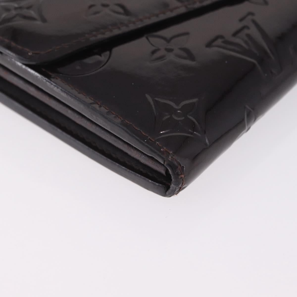 Louis Vuitton Sarah Wallet Nm Monogram Vernis Burgundy Patent_Leather Wallets Accessory (Pre-Owned)