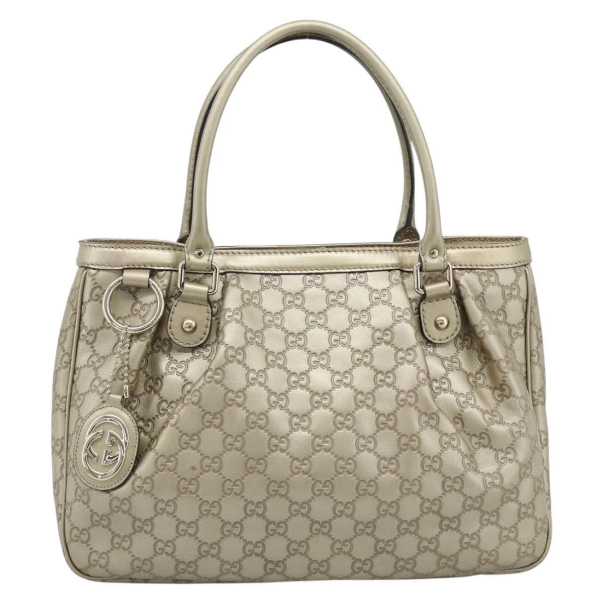 Gucci Sukey Top Handle Guccissima Leather Gold Leather Tote Bag Bag (Pre-Owned)