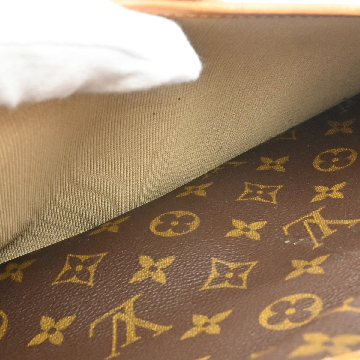 Louis Vuitton Deauville Monogram Brown Canvas Handbag (Pre-Owned)