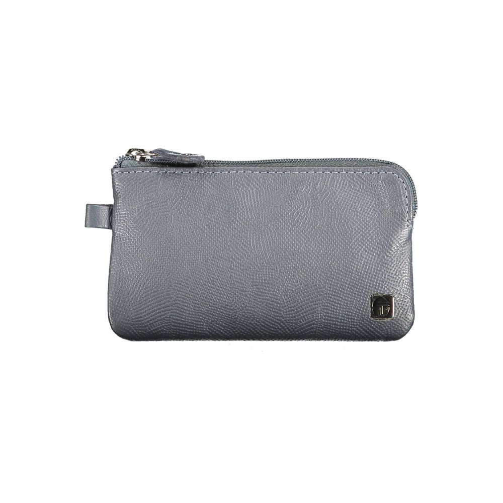 Sergio Tacchini Blue Leather Men Men's Wallet