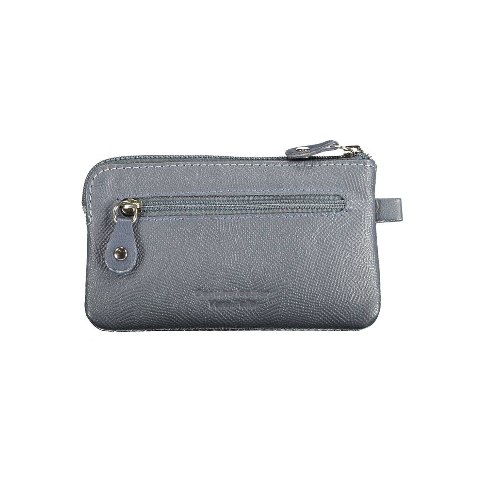Sergio Tacchini Blue Leather Men Men's Wallet