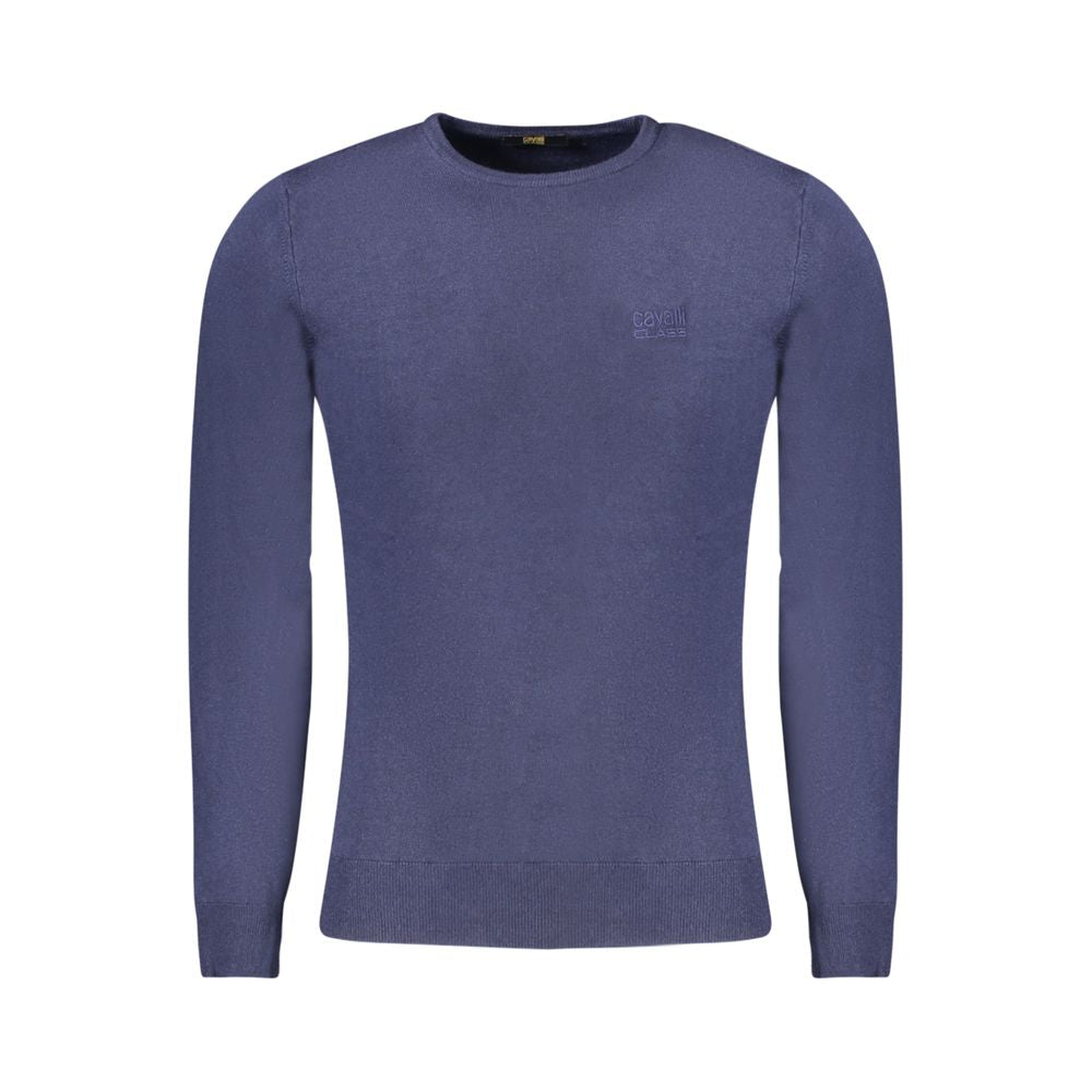 Cavalli Class Blu Viscosa Men Men's Sweater