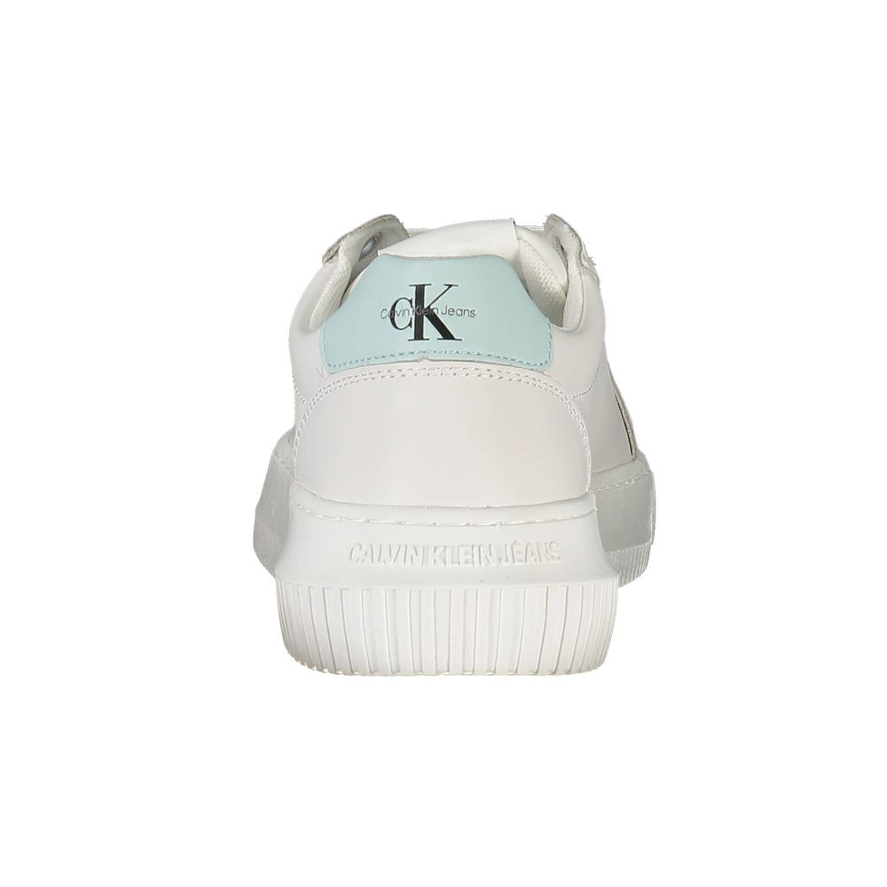 Calvin Klein Bianco Leather Women Women's Sneaker