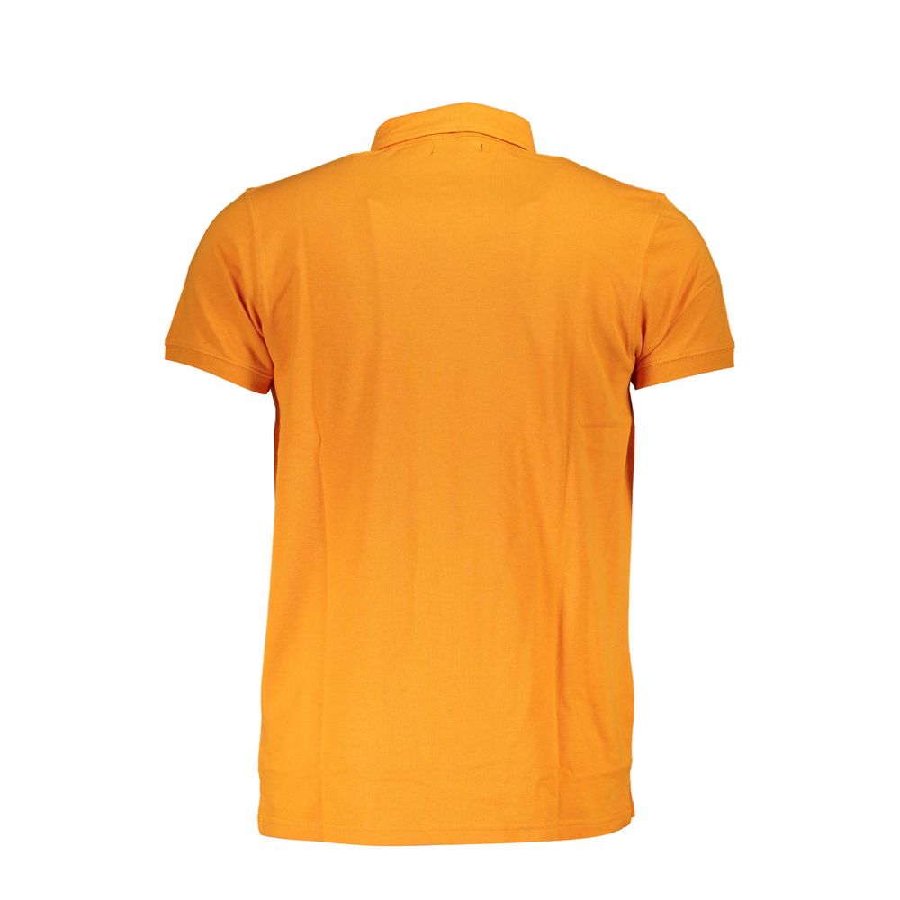 Cavalli Class Arancione Cotton Men Men's Polo