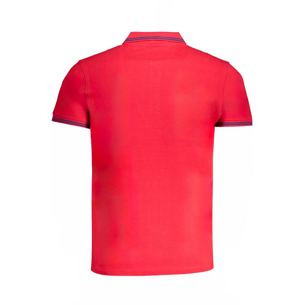 Cavalli Class Red Cotton Men Polo Men's Shirt